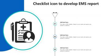 Checklist Icon To Develop EMS Report