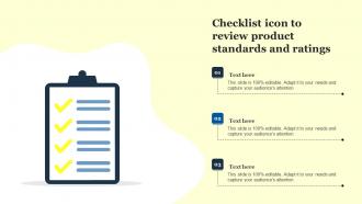 Checklist Icon To Review Product Standards And Ratings