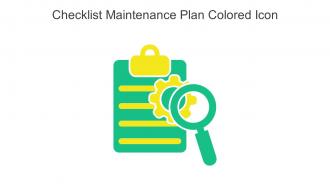 Checklist Maintenance Plan Colored Icon In Powerpoint Pptx Png And Editable Eps Format