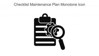 Checklist Maintenance Plan Monotone Icon In Powerpoint Pptx Png And Editable Eps Format