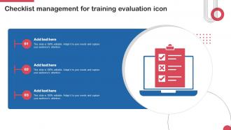 Checklist Management For Training Evaluation Icon