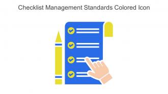 Checklist Management Standards Colored Icon In Powerpoint Pptx Png And Editable Eps Format