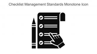 Checklist Management Standards Monotone Icon In Powerpoint Pptx Png And Editable Eps Format