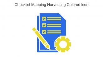 Checklist Mapping Harvesting Colored Icon In Powerpoint Pptx Png And Editable Eps Format
