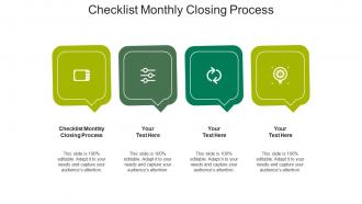 Checklist monthly closing process ppt powerpoint presentation visual aids backgrounds cpb