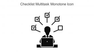 Checklist Multitask Monotone Icon In Powerpoint Pptx Png And Editable Eps Format
