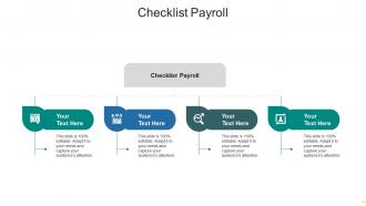 Checklist payroll ppt powerpoint presentation file background cpb