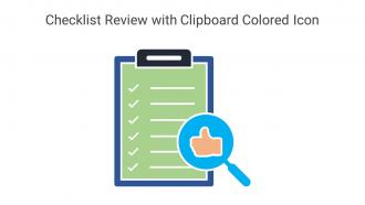 Checklist Review With Clipboard Colored Icon In Powerpoint Pptx Png And Editable Eps Format