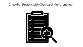 Checklist Review With Clipboard Monotone Icon In Powerpoint Pptx Png And Editable Eps Format