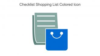 Checklist Shopping List Colored Icon In Powerpoint Pptx Png And Editable Eps Format
