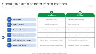 Checklist To Claim Auto Motor Vehicle Insurance