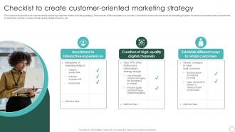 Checklist To Create Customer Sustainable Marketing Principles To Improve Lead Generation MKT SS V