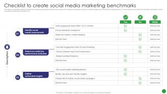 Checklist To Create Social Media Marketing Benchmarks