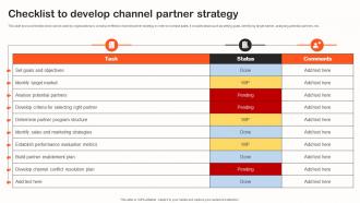 Checklist To Develop Channel Partner Strategy Indirect Sales Strategy To Boost Revenues Strategy SS V