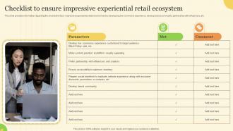 Checklist To Ensure Impressive Experiential Developing Experiential Retail Store