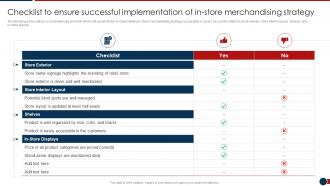 Checklist To Ensure Successful Developing Retail Merchandising Strategies Ppt Mockup