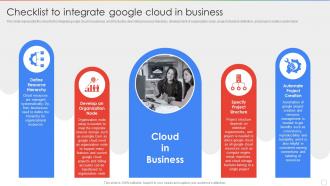 Checklist To Integrate Google Cloud In Business Ppt Powerpoint Presentation File Structure