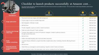 Checklist To Launch Products Successfully At Amazon Comprehensive Guide Highlighting Amazon Achievement Images Compatible