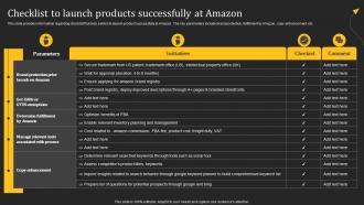 Checklist To Launch Products Successfully How Amazon Generates Revenues Across Globe