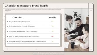 Checklist To Measure Brand Health Strategic Marketing Plan To Increase