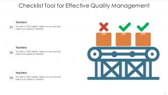 Checklist tool for effective quality management