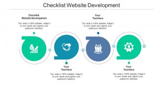 Checklist website development ppt powerpoint presentation outline introduction cpb