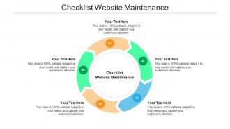 Checklist website maintenance ppt powerpoint presentation ideas microsoft cpb