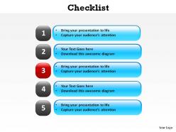 Checklist with boxes slides and powerpoint templates 0612 powerpoint info graphics