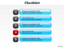 Checklist with boxes slides and powerpoint templates 0612 powerpoint info graphics