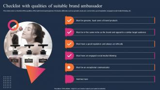Checklist With Qualities Of Suitable Brand Effective WOM Strategies MKT SS V