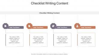 Checklist Writing Content In Powerpoint And Google Slides Cpb