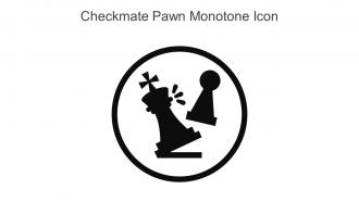 Checkmate Pawn Monotone Icon In Powerpoint Pptx Png And Editable Eps Format