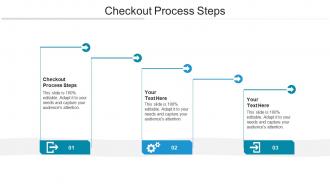 Checkout process steps ppt powerpoint presentation file vector cpb