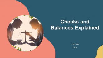 Checks And Balances Explained PPT Demonstration AT