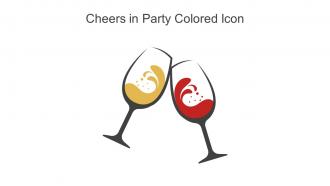 Cheers In Party Colored Icon In Powerpoint Pptx Png And Editable Eps Format