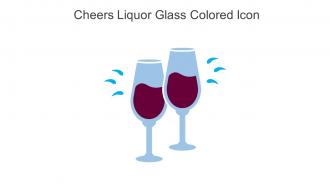 Cheers Liquor Glass Colored Icon In Powerpoint Pptx Png And Editable Eps Format