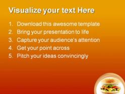 Cheese burger food powerpoint templates and powerpoint backgrounds 0211