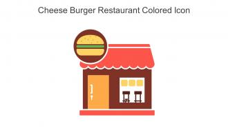 Cheese Burger Restaurant Colored Icon In Powerpoint Pptx Png And Editable Eps Format