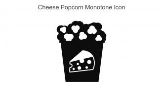 Cheese Popcorn Monotone Icon In Powerpoint Pptx Png And Editable Eps Format