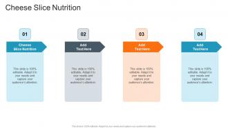Cheese Slice Nutrition In Powerpoint And Google Slides Cpb