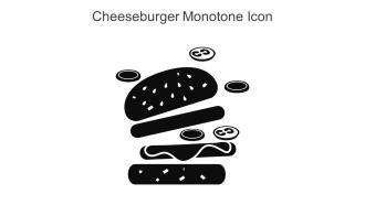 Cheeseburger Monotone Icon In Powerpoint Pptx Png And Editable Eps Format