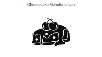Cheesecake Monotone Icon In Powerpoint Pptx Png And Editable Eps Format