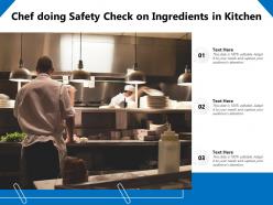 Chef Doing Safety Check On Ingredients In Kitchen