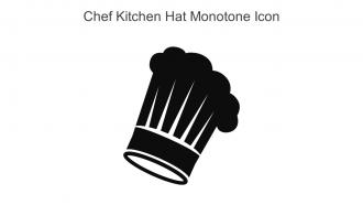 Chef Kitchen Hat Monotone Icon In Powerpoint Pptx Png And Editable Eps Format