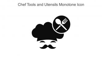 Chef Tools And Utensils Monotone Icon In Powerpoint Pptx Png And Editable Eps Format