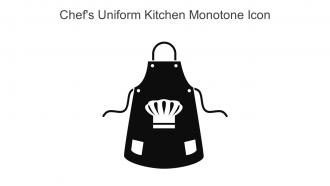 Chefs Uniform Kitchen Monotone Icon In Powerpoint Pptx Png And Editable Eps Format