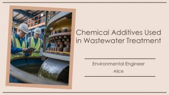 Chemical Additives Used In Wastewater Treatment PPT Graphics AT