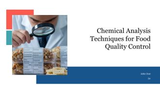 Chemical Analysis Techniques For Food Quality Control PPT Graphics AT