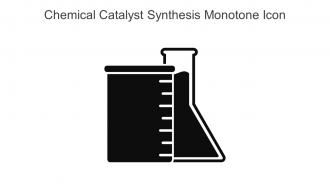 Chemical Catalyst Synthesis Monotone Icon In Powerpoint Pptx Png And Editable Eps Format