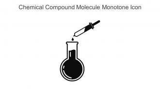 Chemical Compound Molecule Monotone Icon In Powerpoint Pptx Png And Editable Eps Format